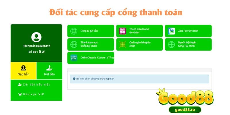 Đối tác cung cấp sản phẩm thanh toán trực tuyến