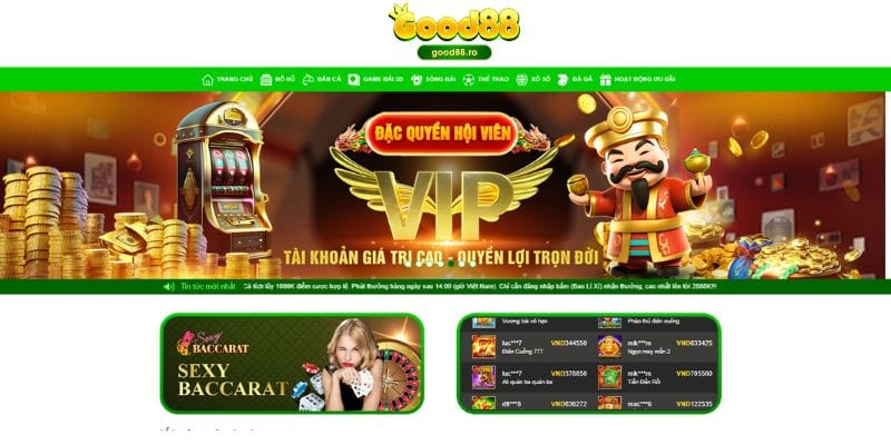 Khuyến mãi Good88 đặc quyền cho hội viên VIP